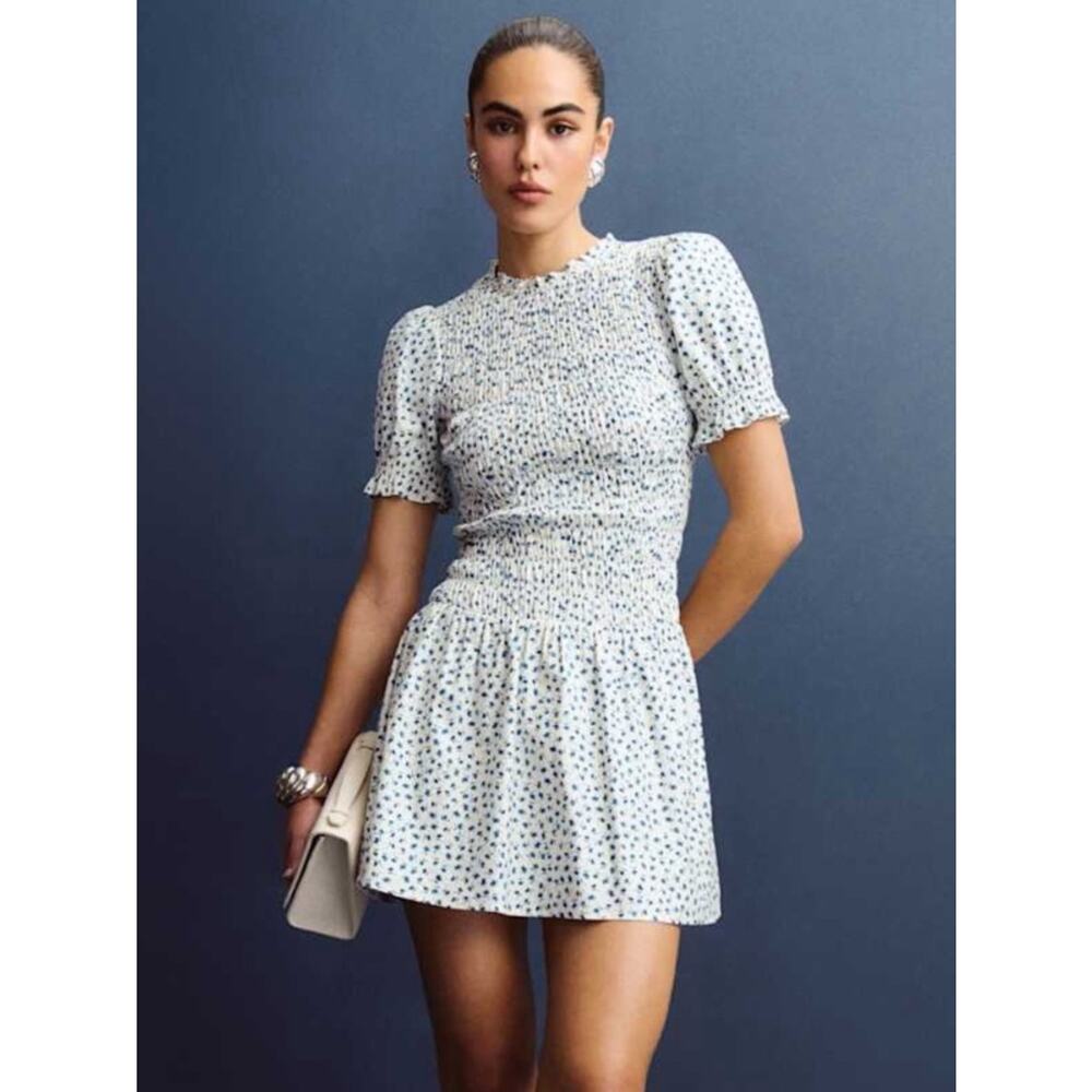 Reformation Leannah Mini Dress in Hanna 0